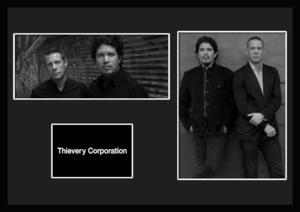 10種類!Thievery Corporation/シーヴェリー・コーポレーション/NuJazz/ニュージャズ /証明書付きフレーム/BW/モノクロ/ディスプレイ (1-3W)