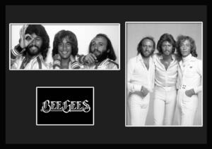 10種類!Bee Gees/ビージーズ/ROCK/ロックバンドグループ/証明書付きフレーム/BW/モノクロ/ディスプレイ(3-3W)