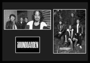 10種類!Soundgarden/サウンドガーデン/ROCK/ロックバンドグループ/証明書付きフレーム/BW/モノクロ/ディスプレイ(2-3W)