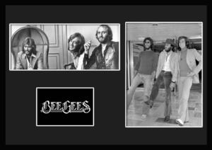 10種類!Bee Gees/ビージーズ/ROCK/ロックバンドグループ/証明書付きフレーム/BW/モノクロ/ディスプレイ(8-3W)