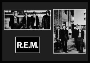 10種類!R.E.M./アール・イー・エム/ROCK/ロックバンドグループ/証明書付きフレーム/BW/モノクロ/ディスプレイ(9-3W)