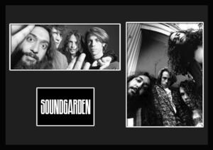 10種類!Soundgarden/サウンドガーデン/ROCK/ロックバンドグループ/証明書付きフレーム/BW/モノクロ/ディスプレイ(1-3W)