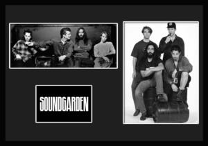 10種類!Soundgarden/サウンドガーデン/ROCK/ロックバンドグループ/証明書付きフレーム/BW/モノクロ/ディスプレイ(9-3W)