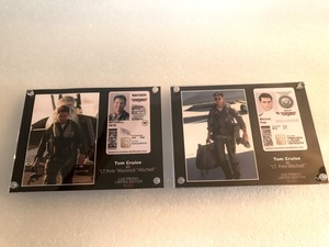 2 sheets set[Top Gun:Maverick/ top Gamma -velik/ID card frame ] Tom * cruise /Tom Cruise/pi-to* Mitchell /Pete Mitchell1