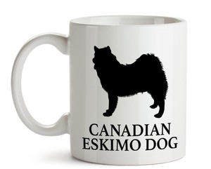 大人気《愛犬マグカップ/Dog Mugcup》【Canadian Eskimo Dog/カナディアン・エスキモー・ドッグ】イヌ/ワンちゃん/ペット/Pet-110