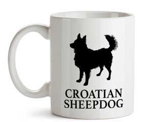 大人気《愛犬マグカップ/Dog Mugcup》【Croatian Sheepdog/クロアチアン・シープドッグ】イヌ/ワンちゃん/ペット/Pet-145