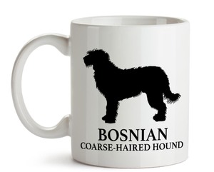 大人気《愛犬マグカップ/Dog Mugcup》【Bosnian Coarse-haired Hound/ボスニアン・ラフヘアード・ハウンド】イヌ/ワンちゃん/ペット/Pet-84