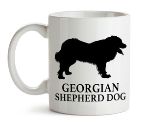 大人気《愛犬マグカップ/Dog Mugcup》【Georgian Shepherd Dog/ジョージア・シェパード・ドッグ】イヌ/ワンちゃん/ペット/Pet-197