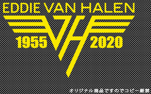 全18色!大人気!ロックバンドステッカー!Edward Van Halen/エドワード・ヴァン・ヘイレン/エディ/ギター/ギタリスト/デカール/シール-1-黄色