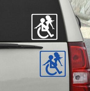  wheelchair Mark / wheelchair autograph / car sticker /Car/BOYGIRL/5