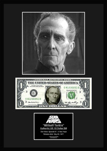  limitation! Star * War z/Star Wars/ Will is f*ta- gold /Wilhuff Tarkin/ genuine article USA1 dollar . frame certificate attaching -8