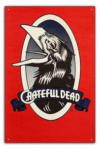 ブリキ看板【Rock Poster/ロックポスター】雑貨/ヴィンテージ/メタルプレート/レトロ/アンティーク風/153-Grateful Dead 1973