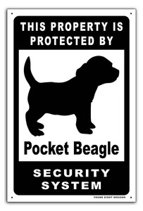 雑貨【Pocket Beagle/ポケットビーグル】ドッグ/dog/犬/イヌ/セキュリティサイン/メタルプレート/ブリキ看板/Tin Sign-168
