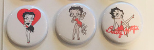 3個セット!レア缶バッジ★ベティ・ブープ☆Betty Boop/ベティちゃん/アニメ/ピンバッチ/tin badge/button/pin-2