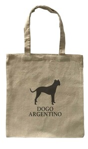 Dog Canvas tote bag/愛犬キャンバストートバッグ【Dogo Argentino Dog/ドゴ・アルヘンティーノ・ドッグ】イヌ/ペット/ナチュラル-157