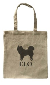 Dog Canvas tote bag/愛犬キャンバストートバッグ【Elo dog/エロ・ドッグ】イヌ/ペット/シンプル/モノクロ/ナチュラル-165