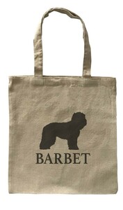 Dog Canvas tote bag/愛犬キャンバストートバッグ【Barbet/バルビー】イヌ/ペット/シンプル/モノクロ/ナチュラル-36