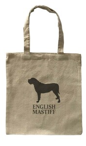 Dog Canvas tote bag/愛犬キャンバストートバッグ【English Mastiff Dog/イングリッシュ・マスティフ】イヌ/シンプル/ナチュラル-168