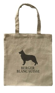 Dog Canvas tote bag/愛犬キャンバストートバッグ【Berger blanc suisse/ホワイト・スイス・シェパード・ドッグ】イヌペット/ナチュラル-58