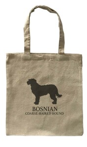 Dog Canvas tote bag/愛犬キャンバストートバッグ【Bosnian Coarse-haired Hound/ボスニアン・ラフヘアード・ハウンド】イヌ/ナチュラル-82