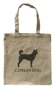 Dog Canvas tote bag/愛犬キャンバストートバッグ【Canaan Dog/カナーン・ドッグ】イヌ/ペット/シンプル/ナチュラル-107