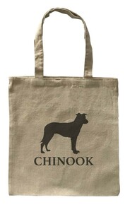 Dog Canvas tote bag/愛犬キャンバストートバッグ【Chinook Dog/チヌーク・ドッグ】イヌ/ペット/シンプル/モノクロ/ナチュラル-127