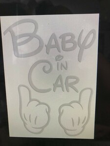  популярный! Bay Be in машина стикер!Baby in car Sticker/ отражатель отражающий модель автомобильный / наклейка / Vinyl/Decal / стикер / Vinal / переводная картинка 