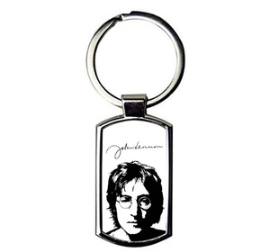 限定!Metal Keychain/キーホルダー/メタル/キーチェーン/キーリング【John Lennon/ジョン・レノン】Beatles/ビートルズ/ロックバンド-1