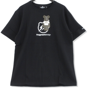 未使用 BE@RTEE × Fragment Design フラグメントデザイン 半袖Tシャツ コラボ メディコム ベアブリック ブラック 黒 XL 70013238