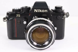 NIKON ニコン F3 アイレベル NIKKOR-S AUTO 50mm F1.4 一眼レフ フィルム カメラ 単焦点 レンズ 38325-K