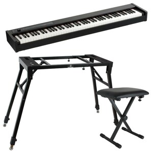 KORG D1 DIGITAL PIANO 電子ピアノ 4本脚スタンド X型ベンチ付きセット