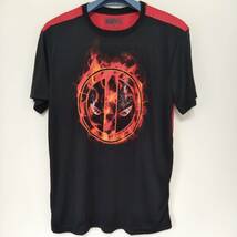 デッドプール　Tシャツ　XLサイズ　赤×黒　Deadpool　marvel　マーベル　アメコミ　デップー_画像1