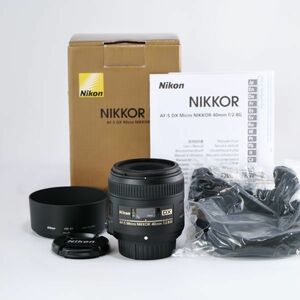 ほぼ新品 Nikon ニコン 単焦点マイクロレンズ AF-S DX Micro NIKKOR 40mm f/2.8G ニコンDXフォーマット専用 #4119