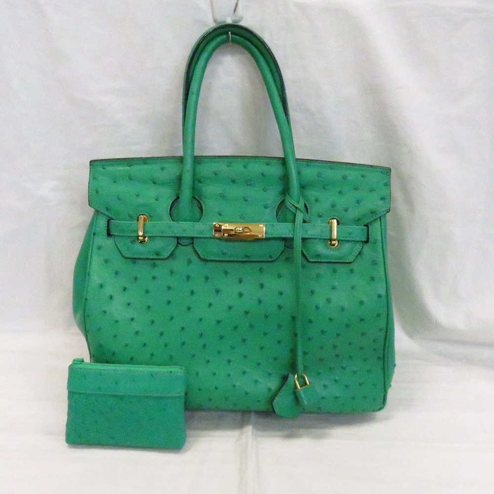 ヤフオク! -「high class バッグ」(オーストリッチ) (皮革製)の落札 の通販 ハイクラス HIGH-CLASS ハイクラス オーストリッチ グリーン ハンドバッグ