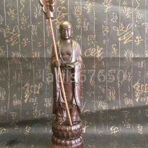 新入荷品 木彫　地蔵菩薩　極上質 貴重供養品 仏教美術 精密細工 地蔵菩薩像仏師で仕上げ品