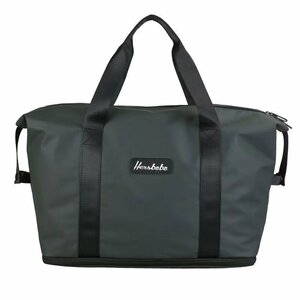  Boston bag drum bag lady's men's bag diagonal .. shoulder .. handbag water-repellent sport high capacity Carry on Jim green 