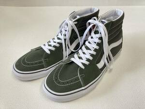 VANS SK-8 Hi グリーン系 スエード キャンバス US10.5 (28.5cm) アメリカ企画限定!! バンズ ハイトップ