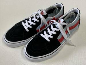 VANS レア!! SK-8 Low 黒スエード 水色系 キャンバス 赤 US7.5 (25.5cm) アメリカ企画限定!! バンズ ハイトップ