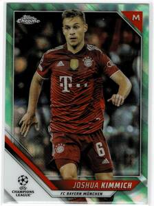 2021/22 Topps Chrome UEFA Champions League Joshua Kimmich Neon Green Lava Refractor