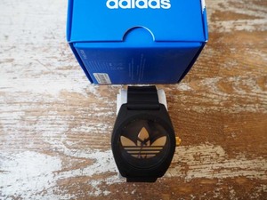 ◆アディダス adidas originals 腕時計 サンティアゴ SANTIAGO ADH2912 黒 ブラック ゴールド◆②