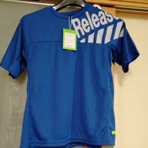 release 140 T-shirt unused new goods blue blue d.