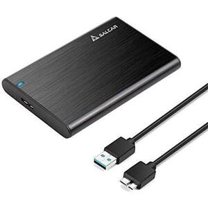 Salcar USB3.0 2.5インチ HDD/SSDケース 9.5mm/7mm厚両対応 SATAⅠ/Ⅱ/Ⅲ対応 UASP対応 Windows/Mac 工具不要 簡単脱着 アルミ