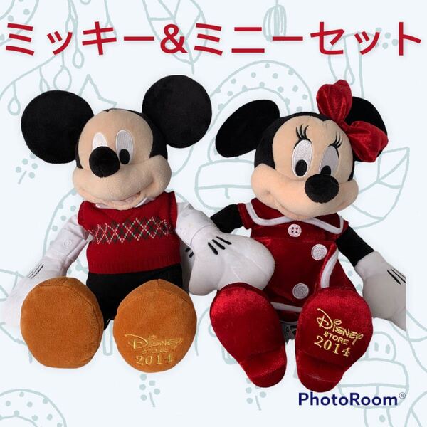 ディズニー　ミッキー＆ミニーぬいぐるみ　2014年　ウィンターバージョン