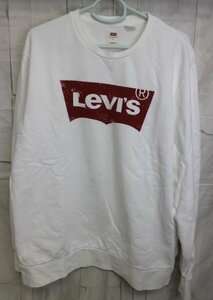 15 00620 ☆ リーバイス Tシャツ バットウィング ロゴスウェット 19492 メンズ L ホワイト/レッド【USED品】