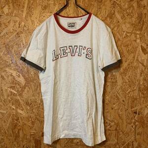 LEVE’S リーバイス半袖 Tシャツ　霜降りグレー ヴィンテージ　刺繍　ユニセックス　611