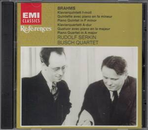 [CD/Emi]ブラームス:ピアノ四重奏曲第2番イ長調Op.26他/R.ゼルキン(p)&A.ブッシュ(vn)&K.ドクトル(va)&H.ブッシュ(vc) 1932.9.21他