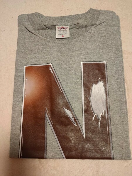 Ｎ のTshirt (表裏にＮのシールロゴ)ノベルティ Tシャツ