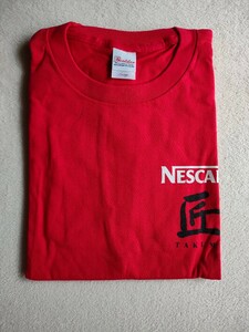 シンちゃん様専用！！９０年ノベルティ TシャツNestle匠ロゴプリント(左胸&バック)Ｌサイズ綿１００%(赤色)