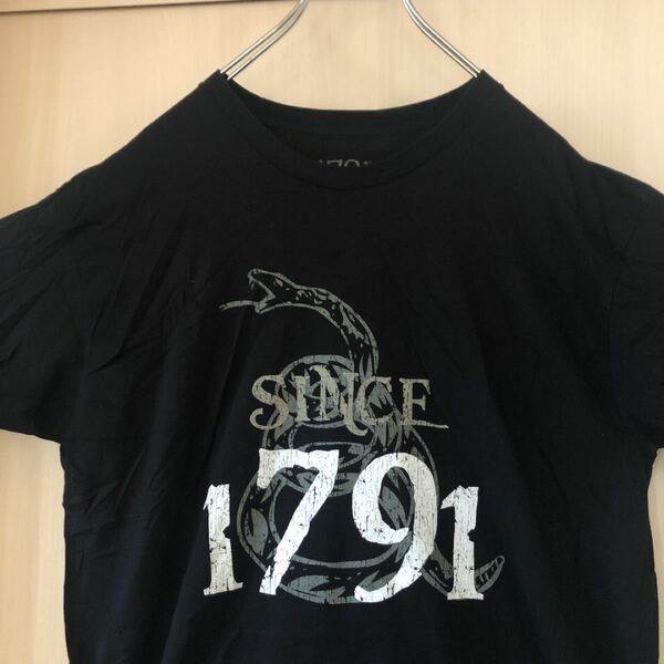 アメリカ製 1791 supply & Co. 半袖Tシャツ アニマルT 黒