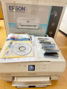 EPSON EP-706A プリンター ホワイト 印刷 コピー機 廃インク吸収パッド交換済み 動作良好